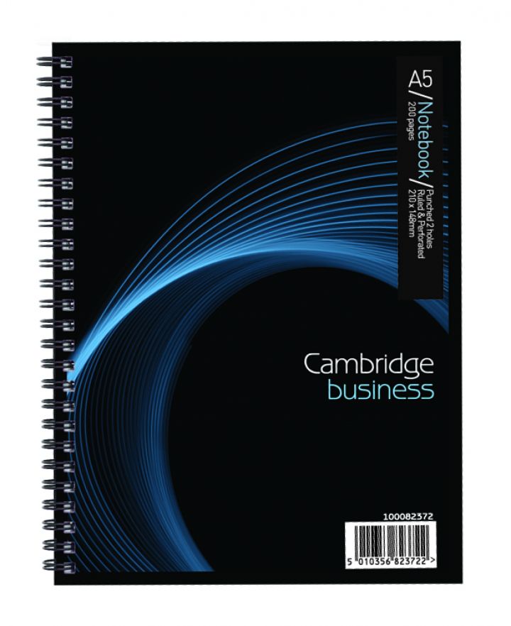 A5 Cambridge Notebook 200p 80gsm (3pk) Clyde Paper and Print