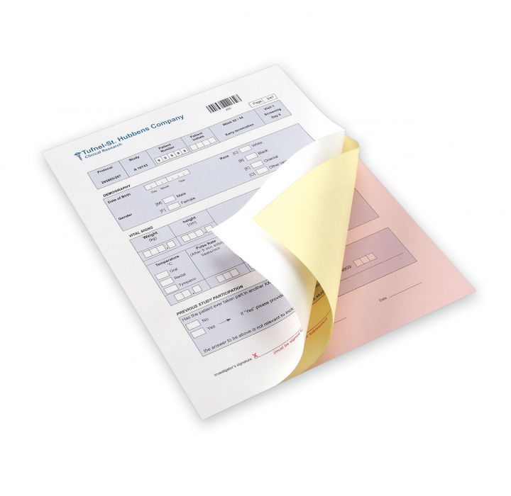 A4 Xerox Digital Carbonless Coated Front & Back (Middle Sheet) Yello