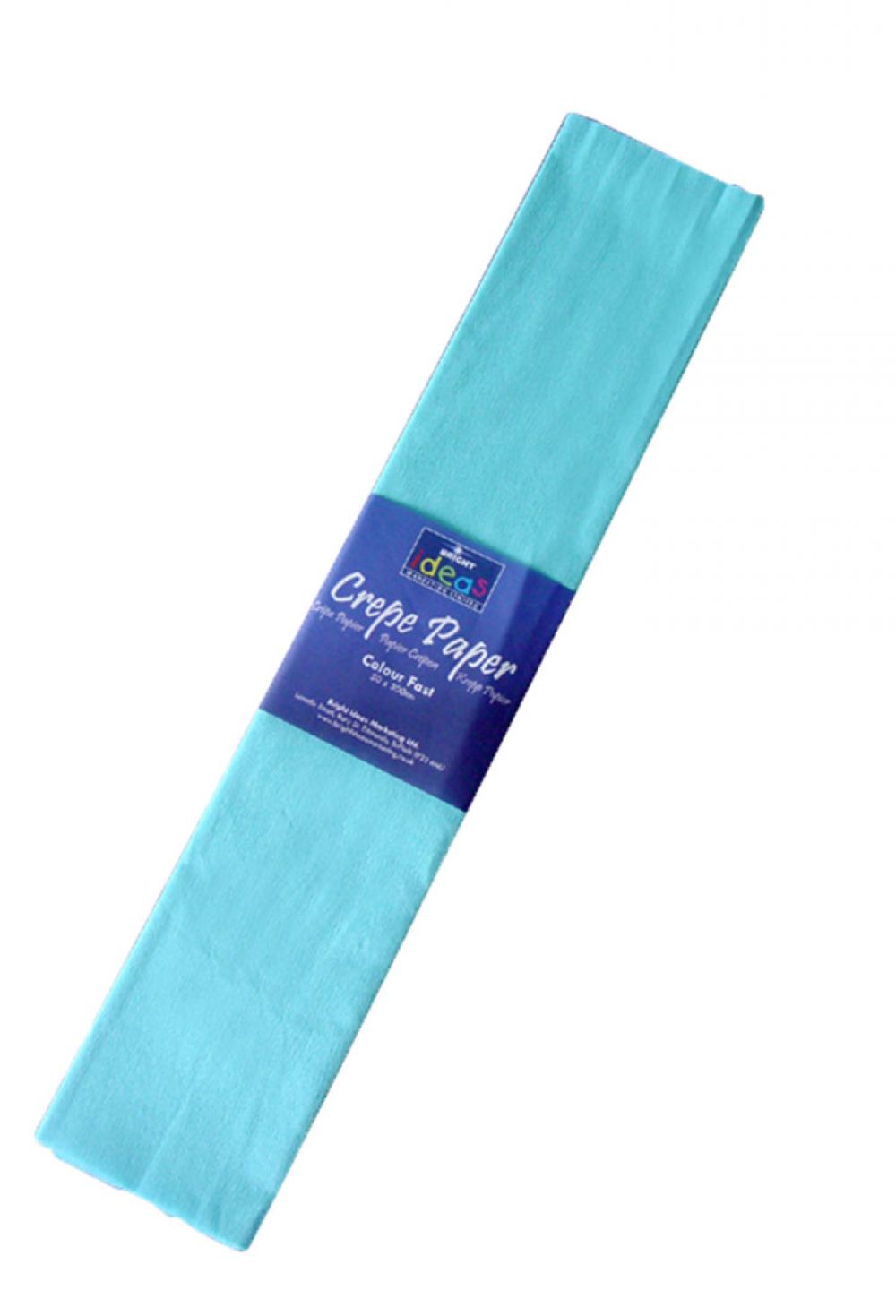 500mm x 3m Crepe Paper 28gsm Light Blue Clyde Paper and Print