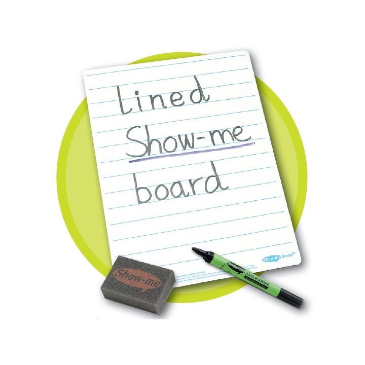 Show-meÂ® Mini Whiteboard Sets A4 Lined, pack of 35 sets