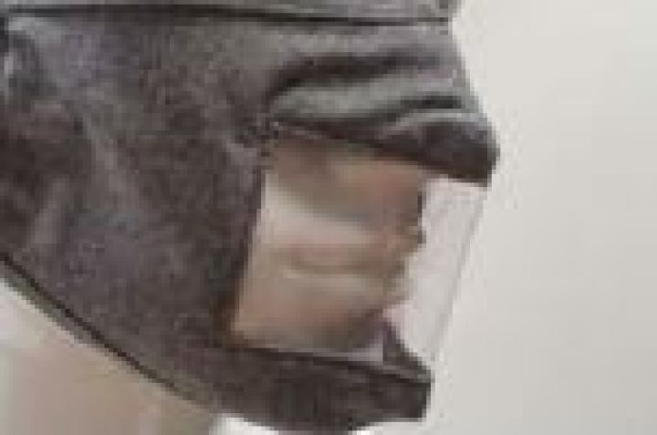 Grey Visible Material Mask with Elastic Loop