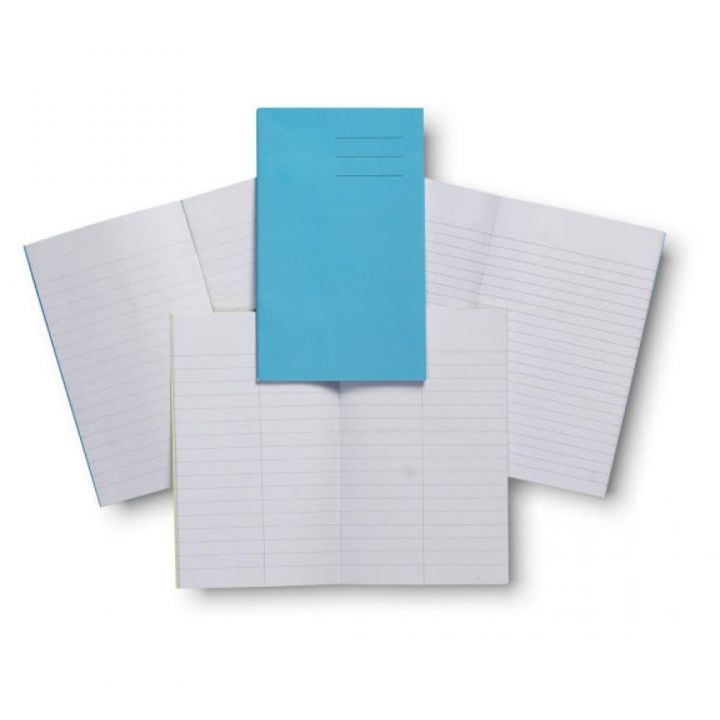 6 x 4 inch Vocabulary Book 48 page 7mm Ruled (no margin) with Blue Cover