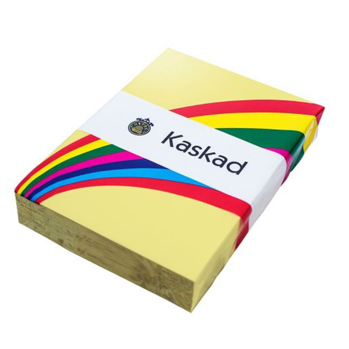 Kaskad Coloured Paper A4 120gsm Bunting Yellow