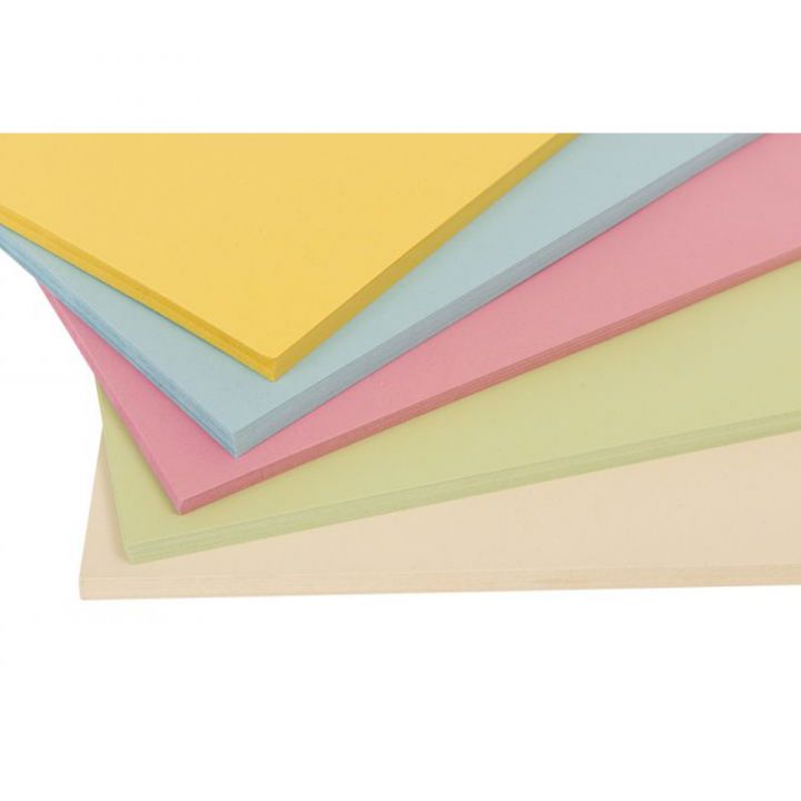A4 Card 230mic Assorted Pastel Colours