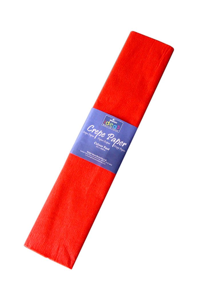 500mm x 3m Crepe Paper 28gsm Red