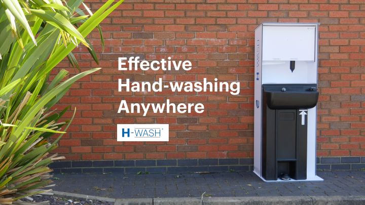 H-Wash45 - Freestanding Handwashing Unit With Water, Soap and Towel Dispenser