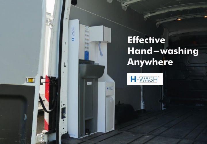 H-Wash45V - Vehicle Handwash Unit with Soap and Towel Dispenser 