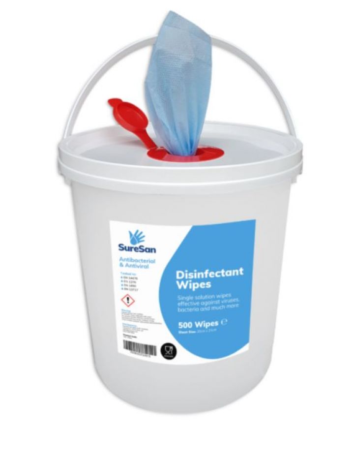 Tub of 20x23cm Disinfectant Wipes