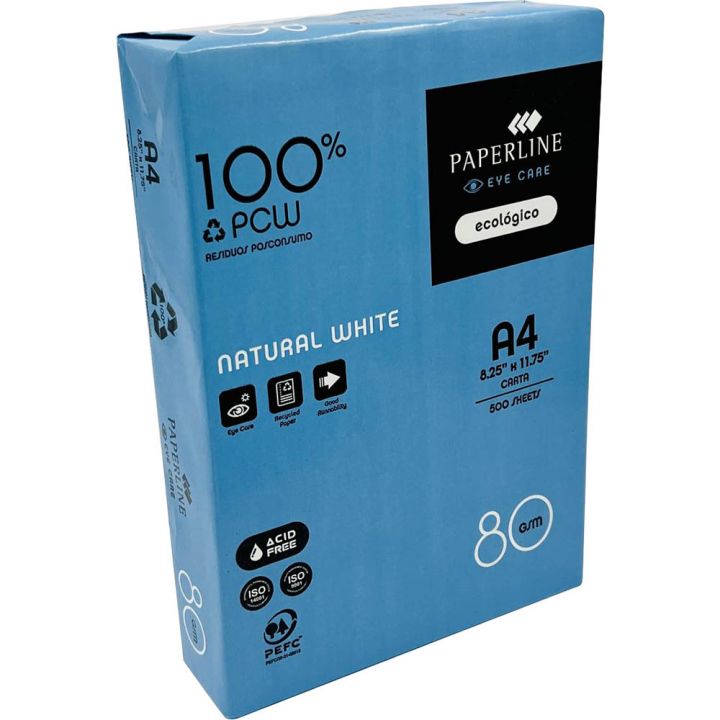 A4 Paperline 100% Recycled Copier Paper 80 gsm White