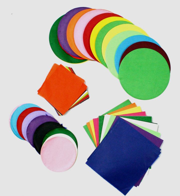 Tissue Paper Assorted Colours &amp;amp;amp; Sizes - Circles