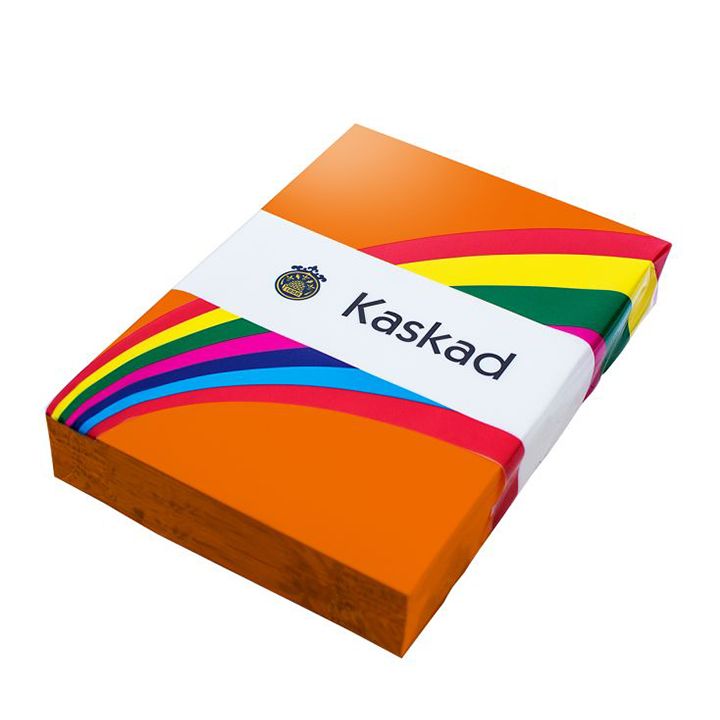 Kaskad Coloured Card A4 160gsm Fantail Orange