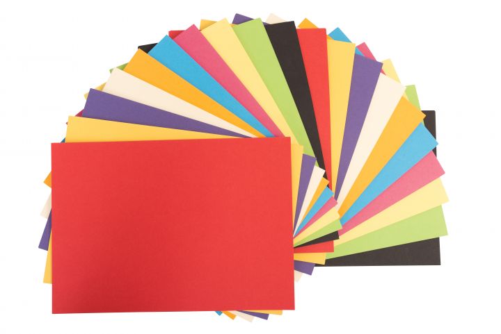A4 Card 230mic Assorted Bright Colours